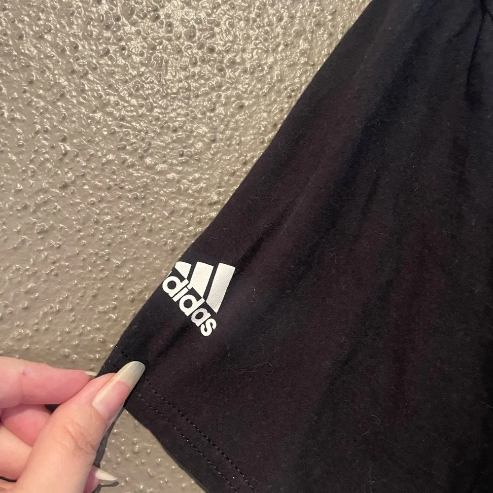 Adidas Amplifiers Tee with Multicolored Logo